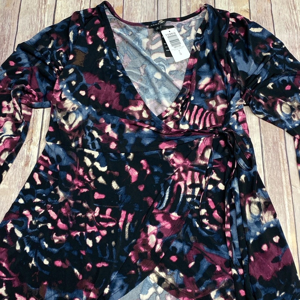 Torrid Surplice Wrap Blouse